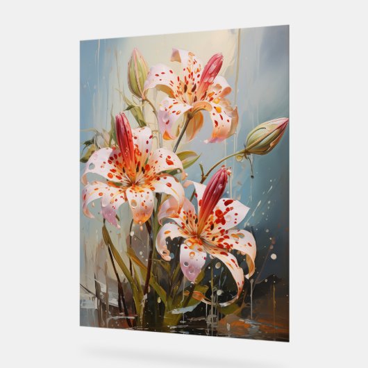 Toad Lily - Impasto Floral Acryl Bord (Hoek)