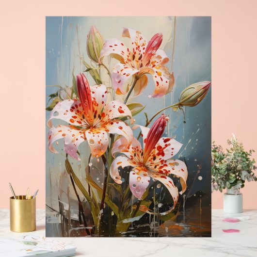 Toad Lily - Impasto Floral Acryl Bord (Huwelijk)