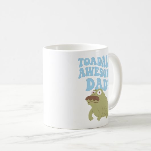 Toad Pun Toadally Awesome Papa Drôle tasse de café (Devant droit)