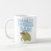 Toad Pun Toadally Awesome Papa Drôle tasse de café (Gauche)
