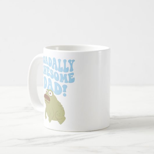 Toad Pun Toadally Geweldige Pa Funny mok koffie (Voorkant links)