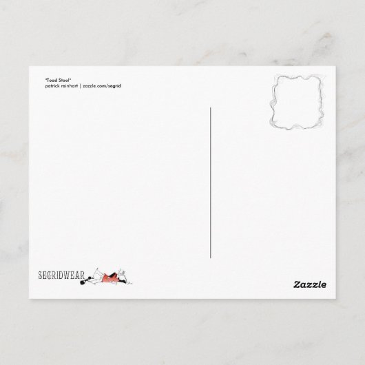 Toad Stool Briefkaart (Achterkant)