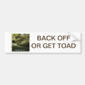TOAD VOOR DE WEG BUMPERSTICKER (Voorkant)