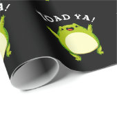 Toad Ya Funny Frog Pun Dark BG Cadeaupapier (Rol Hoek)