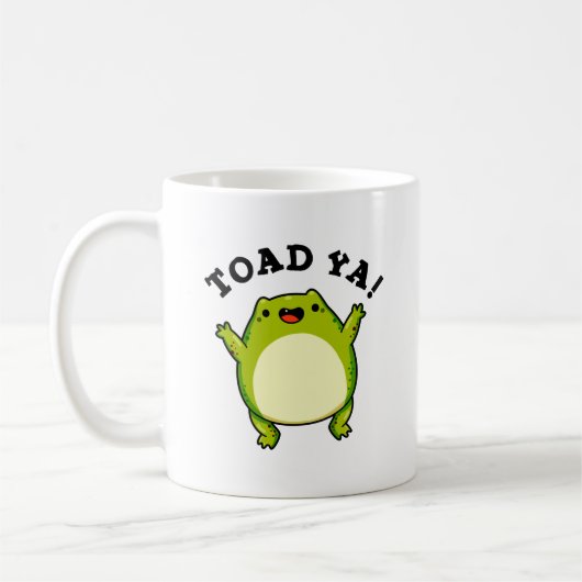 Toad Ya Funny Frog Pun Koffiemok (Links)