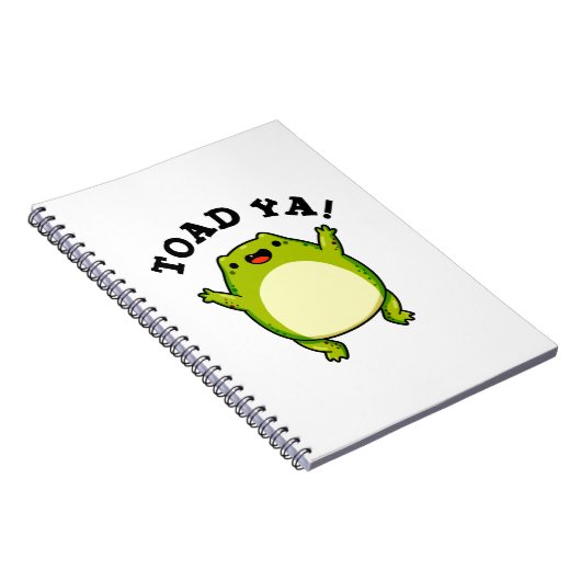 Toad Ya Funny Frog Pun Notitieboek (Rechterzijde)
