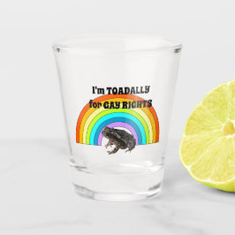 Toadallon voor de rechten van homoseksuelen shot glas