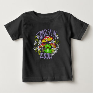 Toadally Cool Kleurrijke bloemen- en kikkertypogra