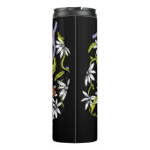 Toadally Cool Kleurrijke bloemen- en kikkertypogra Thermosbeker (Achterkant)