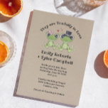 Toadally dans le © de faire-part de mariage de<br><div class="desc">L'AMOUR est dans le ciel ! Combien mignon ce couple de grenouille est ! Une conception alternative qui est liée pour soulever un sourire de celui qui vous prévoyez d'inviter à votre mariage. Particulièrement approprié à une ferme ou à un mariage d'étang pendant l'été. ** Des modèles coordonnés pour cette...</div>