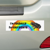 Toadally for gay rights bumpersticker (Op auto)