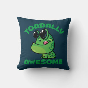 Toadally Geweldige Happy Cartoon Toad Kussen