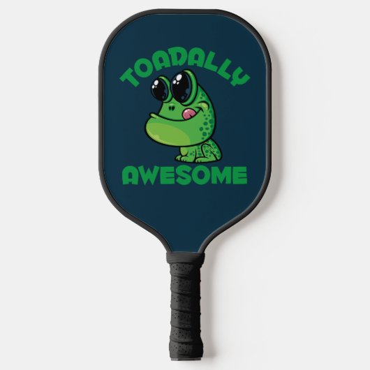 Toadally Geweldige Happy Cartoon Toad Pickleball Paddle (Voorkant)