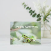 Toadally geweldige kaart met kikker (Staand voorkant)