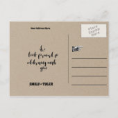 Toadally in Love Frog Wedding Save the Date Aankondigingskaart (Achterkant)