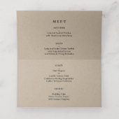 Toadally in Love Frog Wedding Table + Menu Kaart (Binnenkant ongevouwen)