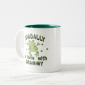 TOADALLY Love Grammy Frog Tweekleurige Koffiemok (Voorkant links)