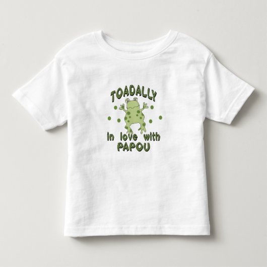 TOADALLY Love Papou Frog Kinder Shirts (Voorkant)