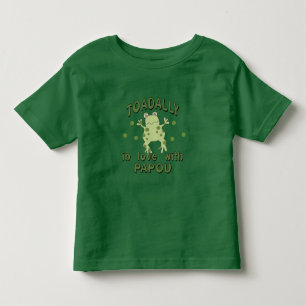 TOADALLY Love Papou Frog Kinder Shirts