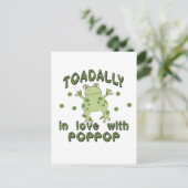 TOADALLY Love PopPop Frog Briefkaart (Staand voorkant)