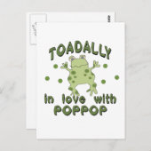TOADALLY Love PopPop Frog Briefkaart (Voorkant / Achterkant)
