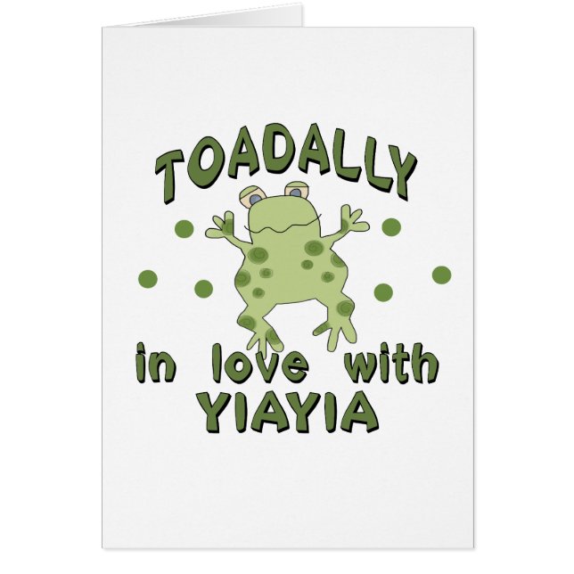TOADALLY Love YiaYia Frog (Voorkant)