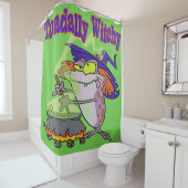 Toadally Witchy Douchegordijn (In situ)