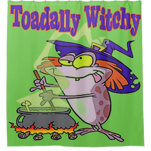 Toadally Witchy Douchegordijn (Voorkant)