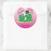 Toadly Love You Valentijn Ronde Sticker (Tas)