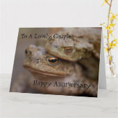 Toads "The Ugly Couple" Bonne carte d'anniversaire (Fleur jaune)