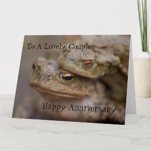 Toads "The Ugly Couple" Carte d'anniversaire 	heur