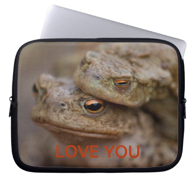Toads "The Ugly Couple"-laptophoes Laptop Sleeve (Voorkant)