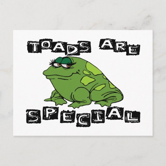 Toads zijn speciaal briefkaart (Voorkant)