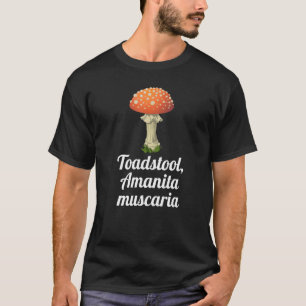Toadstool Amanita Muscaria Graphic Design T-shirt