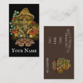 Toadstool Champignons rétro~ carte de visite (Devant / Derrière)