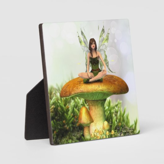 Toadstool Fairy Plaque Fotoplaat (Voorkant)