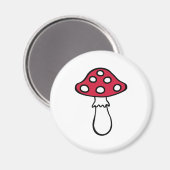 Toadstool fly agaric magneet (Voorkant / Achterkant)