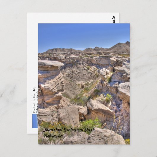 Toadstool Geological Park, Nebraska Briefkaart (Voorkant / Achterkant)