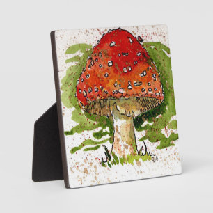 Toadstool met paling fotoplaat