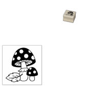 Toadstool paddenstoelen 2 	rubberstempel (Gestempeld)