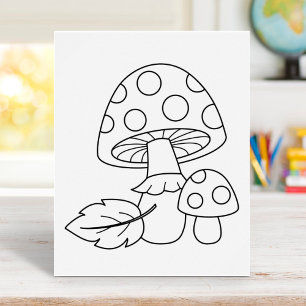 Toadstool paddenstoelen Kleurenpagina Poster