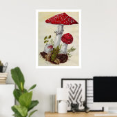 Toadstool Poster (Thuiskantoor)