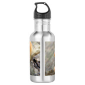 Toadstools op een Boom Trunk Water Fles (Achterkant)