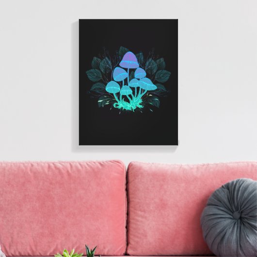 Toadvoorraad in Bushes Canvas Afdruk (Insitu (Woonkamer))