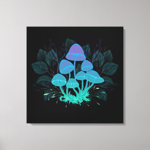 Toadvoorraad in Bushes Canvas Afdruk