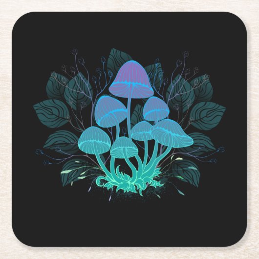 Toadvoorraad in Bushes Vierkante Kartonnen Onderzetter (Voorkant)