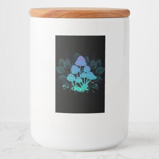 Toadvoorraad in Bushes Voedselcontainer Etiket (Voorkant)