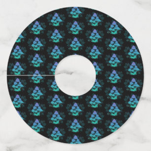 Toadvoorraad in Bushes Wijnglaslabel