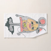 Toalha de mão desenho a lápis (Serviette à main)