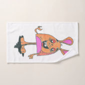 toalha de mão desenho a lápis handdoek (Handdoek)